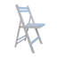 De 4 chaises pliantes en bois massif blanc - siège à lattes pour le confort, la maison polyvalente et les événements, peu encombrant, léger, bois de 220 lb, idéal pour l'intérieur et l'extérieur-380675135