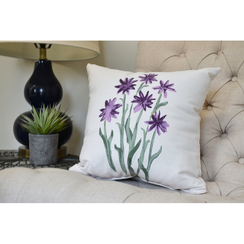 Housse et insert de coussin carré Farmers Market, Mauve, 20 po x 20 po