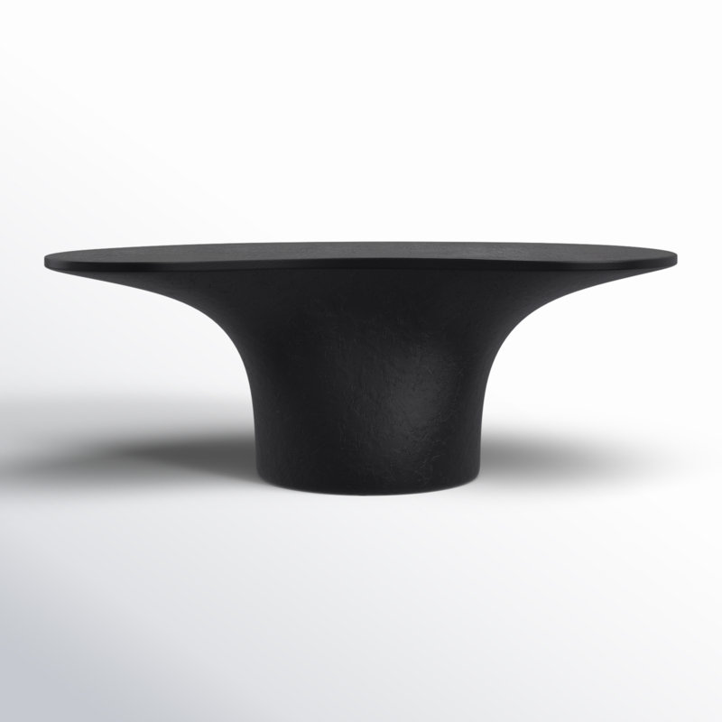 Paisely Outdoor Coffee Table, Black
