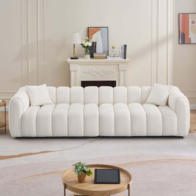 110.23" Oversized Modern Tufted 4-Seats Upholstery Deep Seat Sofa