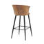 Bristow Upholstered Bar Stool with Steel Frame