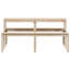 Beaula Rectangular Solid Wood Outdoor Picnic Table - 160 cm W 134 cm D-794478735