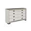 Commode blanche et noire