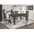 Aspacia 5-piece Rectangular Dining Table Set Dark Grey