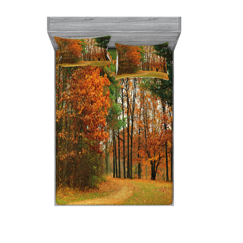 Ensemble de draps en temps couvert cloudy en septembre, Ensemble de drap pour grand lit avec drap-housse