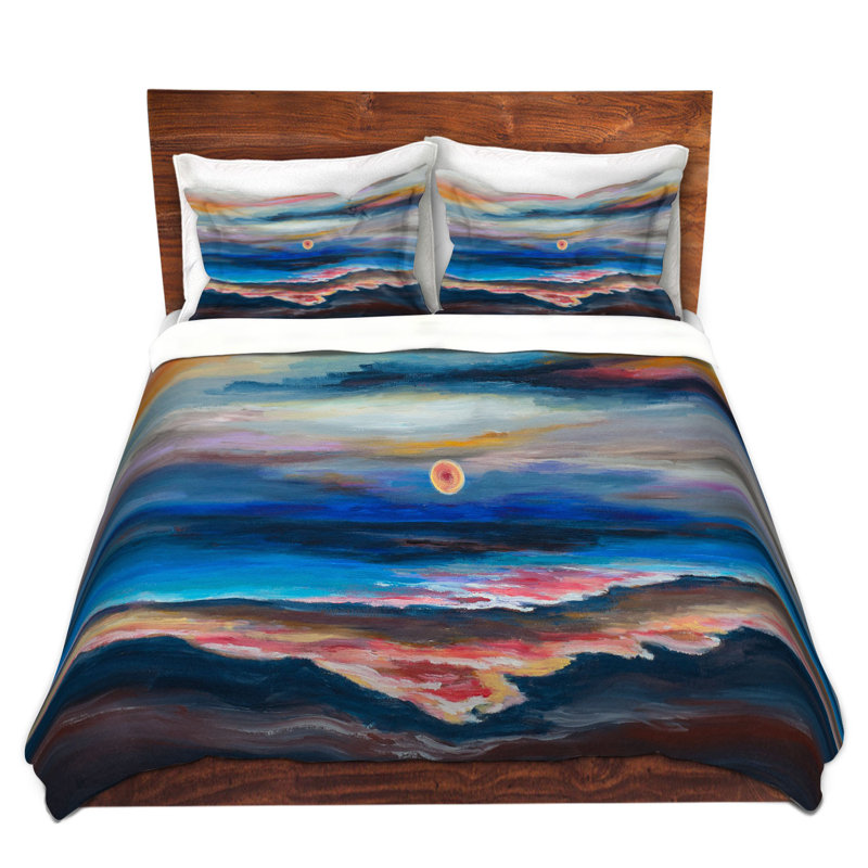 Ensemble de housse de couette moonscape, 1 housse de couette grand + 2 taies standards
