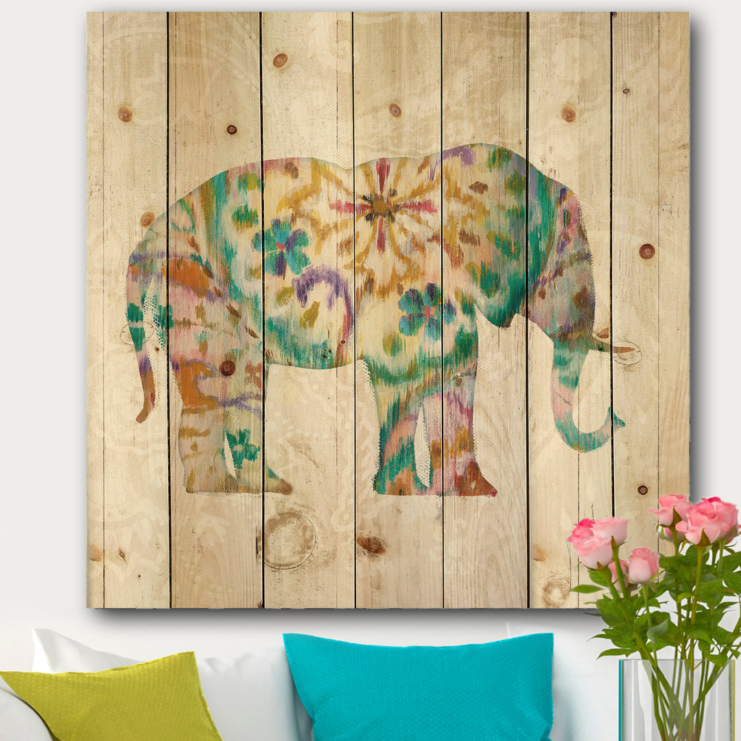 - Bohemian & Eclectic Print on Natural Pine Wood East Urban Home 