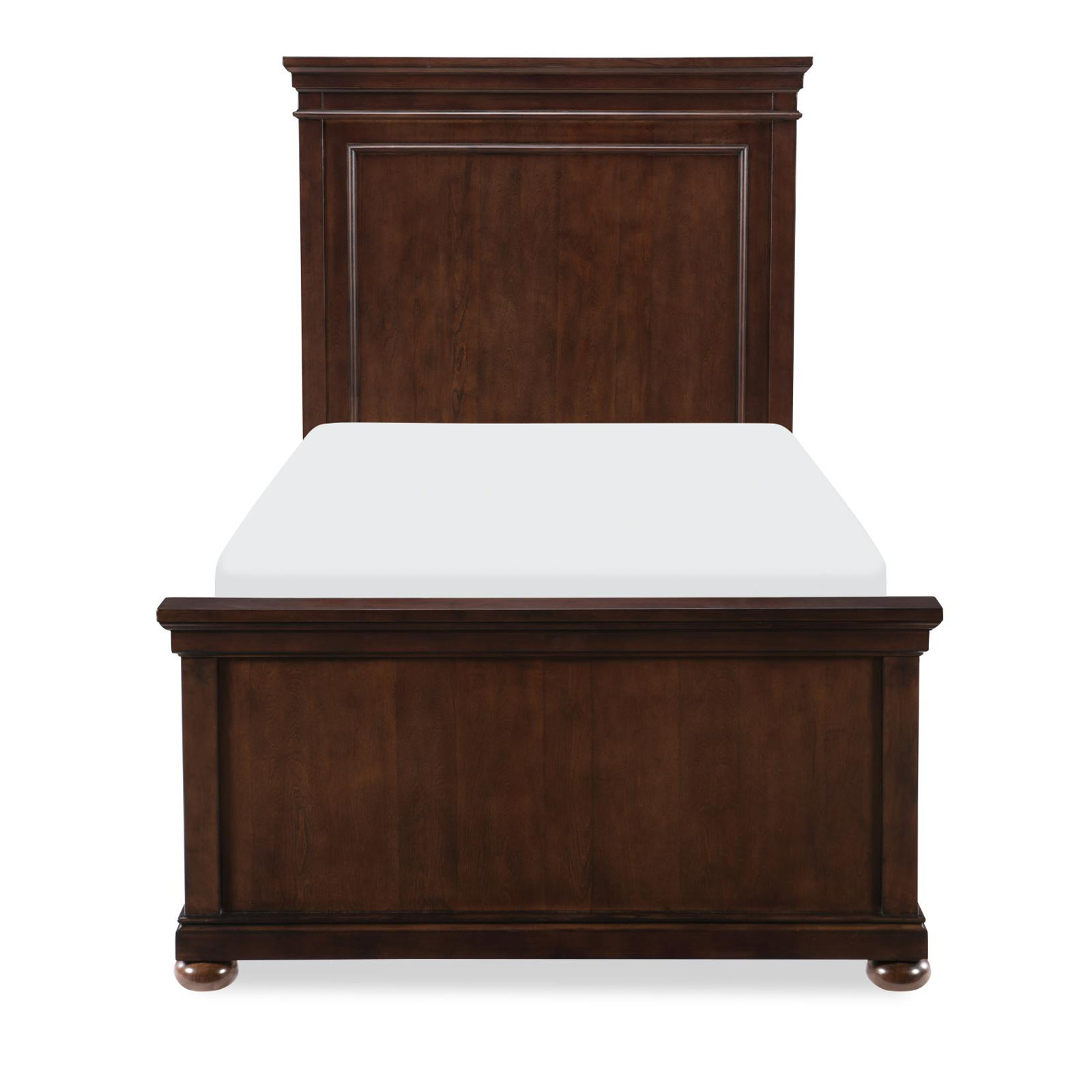 Jayden Complete Panel Bed, Twin, Brown
