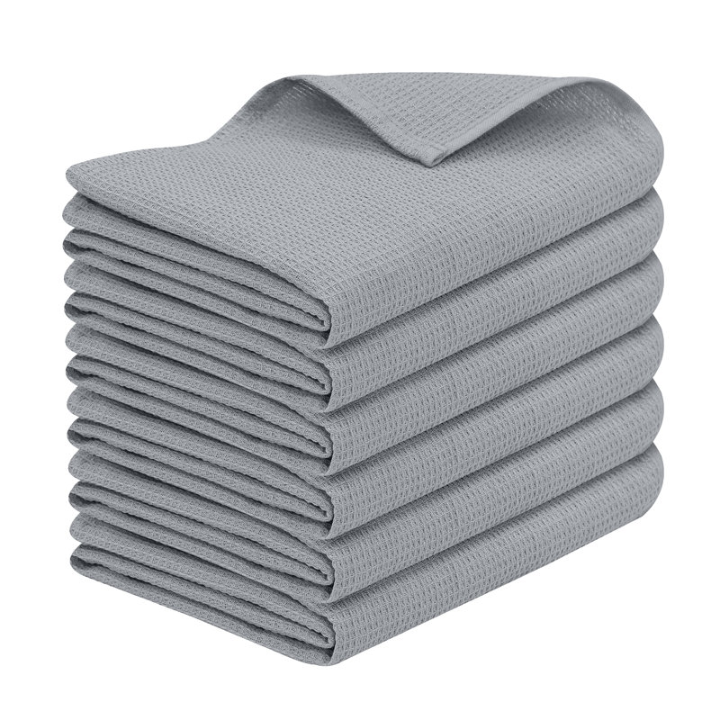 Linge à vaisselle 100% coton très grand 15 x 29 pouces, Argent
