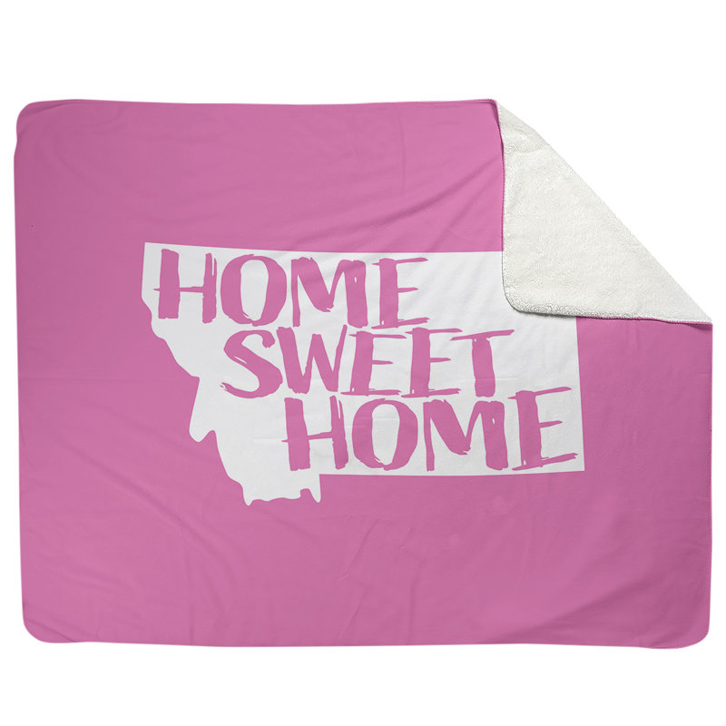 Jeté en polaires pour montana home, l 52,5 po x L 62,5 po, Rose