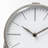 Analog Metal Quartz Tabletop Clock in Silver