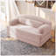 Canapé-lit pliable en velours côtelé, canapé convertible en mousse haute densité, rose-133424622
