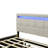 Upholstered Platform Bed With LED Frame and 2 drawers-2091756254-2091756255