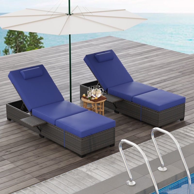 198cm Long Sun Lounger