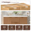 Meuble-lavabo double 47,24 po avec comptoir SMC, 2 tiroirs et 2 armoires à fermeture en douceur, meuble-lavabo double mural