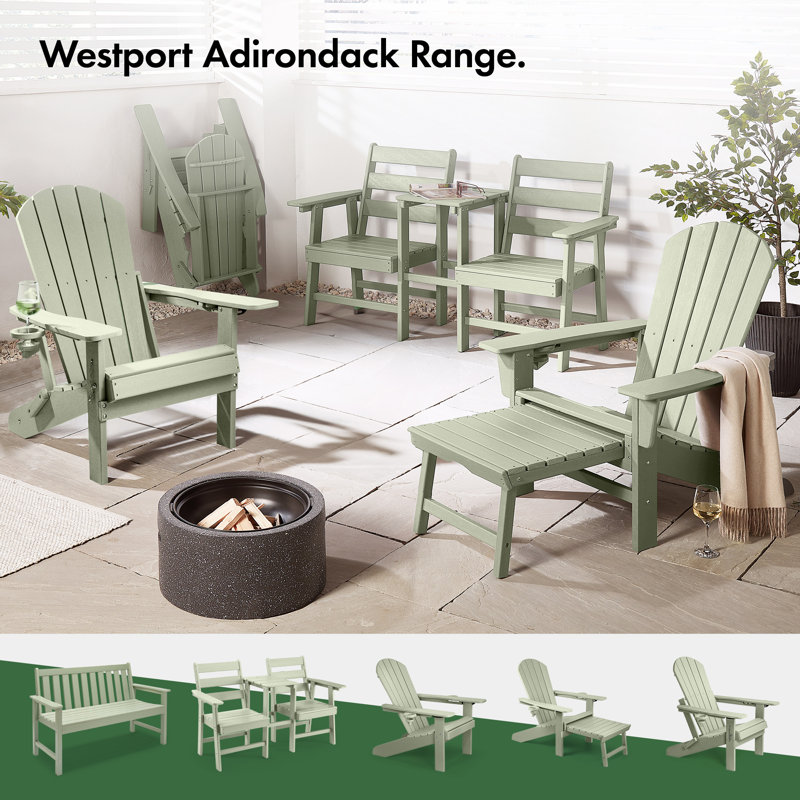 Jack & Jill HDPE Garden Love Seat, Green