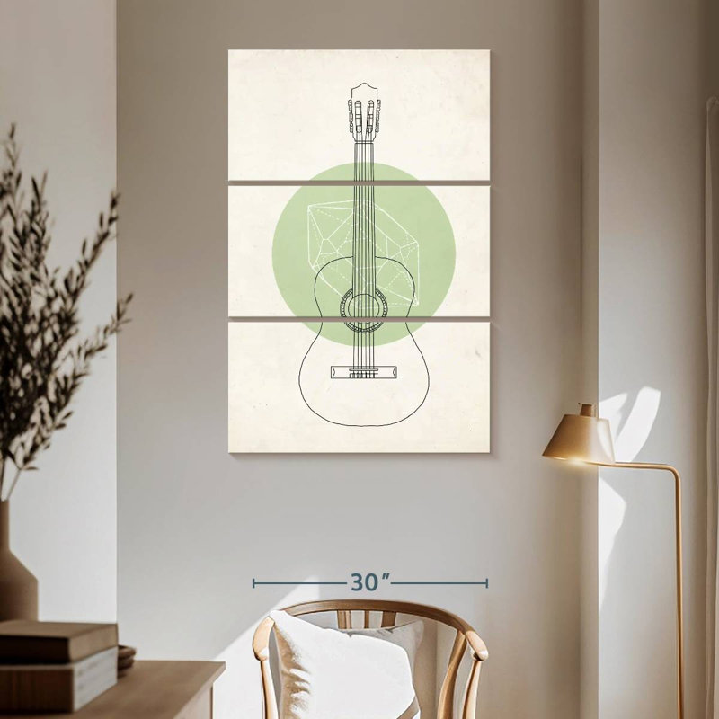 Guitare géométrique Abarca, H 65 po x l 42 po