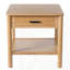 Table d'appoint en bois d'hévéa naturel