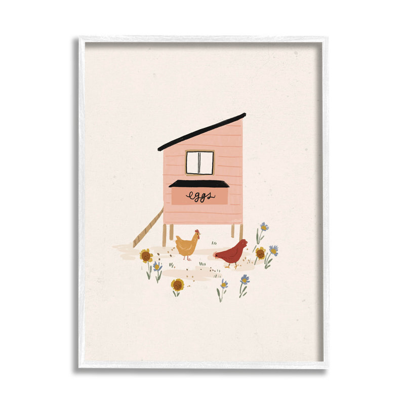 Œufs de poule pastel, estampe numérique par Loni Harris, H 30 po x l 24 po x P 1,5 po, Giclée encadrée blanc bord de mer