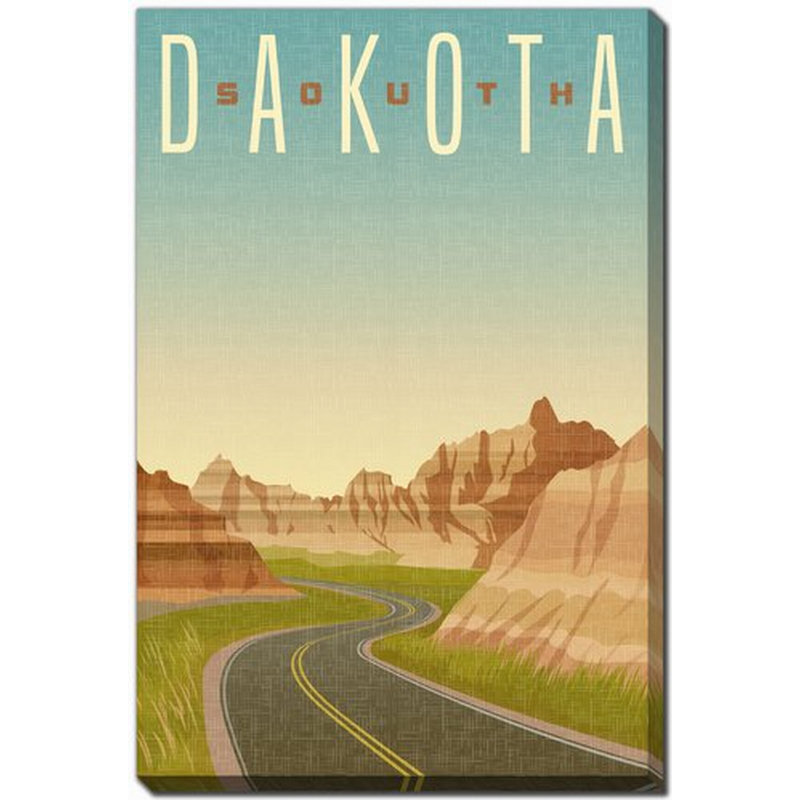 Affiche de South Dakota State, H 20 po x l 16 po