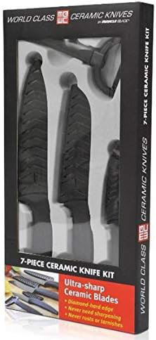 Ensemble de couteaux en céramique 7 pièces Miracle Blade IV World Class Professional Series