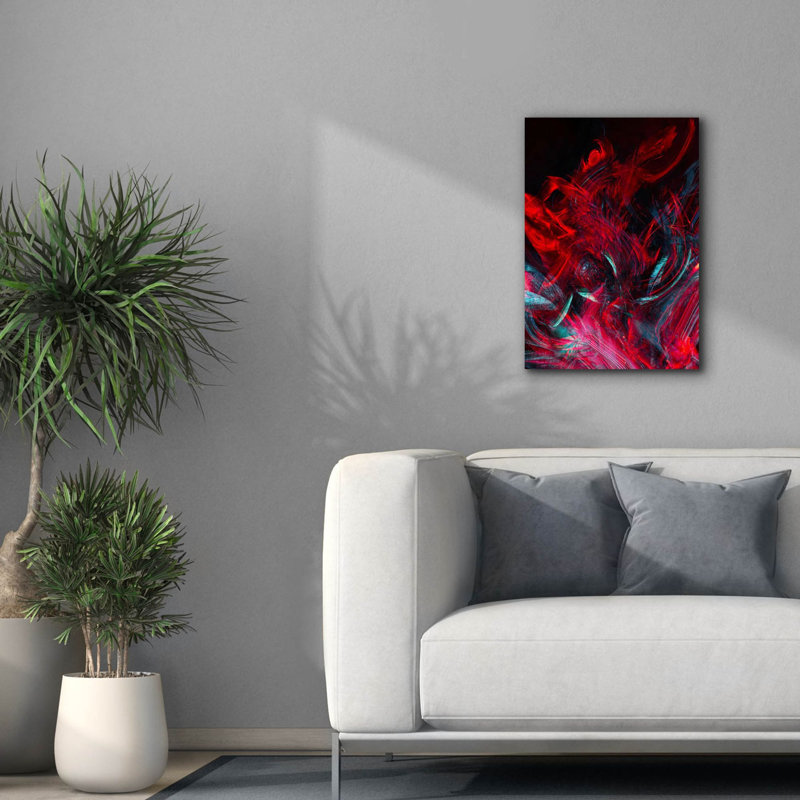 «Red Inferno» par Epic Portfolio, estampe numérique sur toile, H 26 po x l 18 po x P 0,75 po