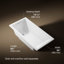 Underscore® 60" x 30" Drop-In or Undermount Acrylic Soaking Bathtub with Sloped Backrest-7359317