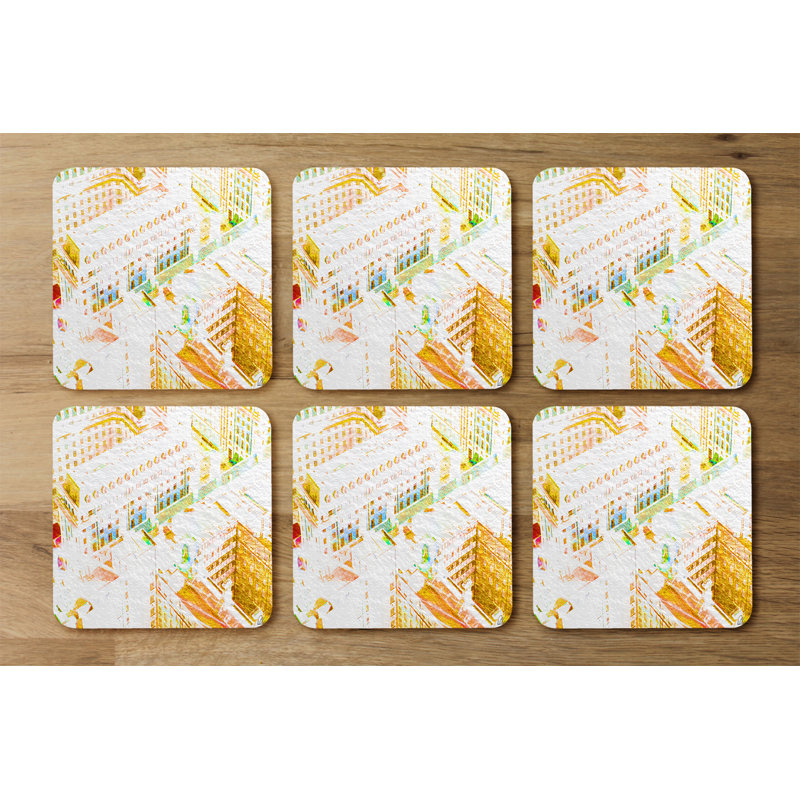 Square 6 Piece Coaster Set