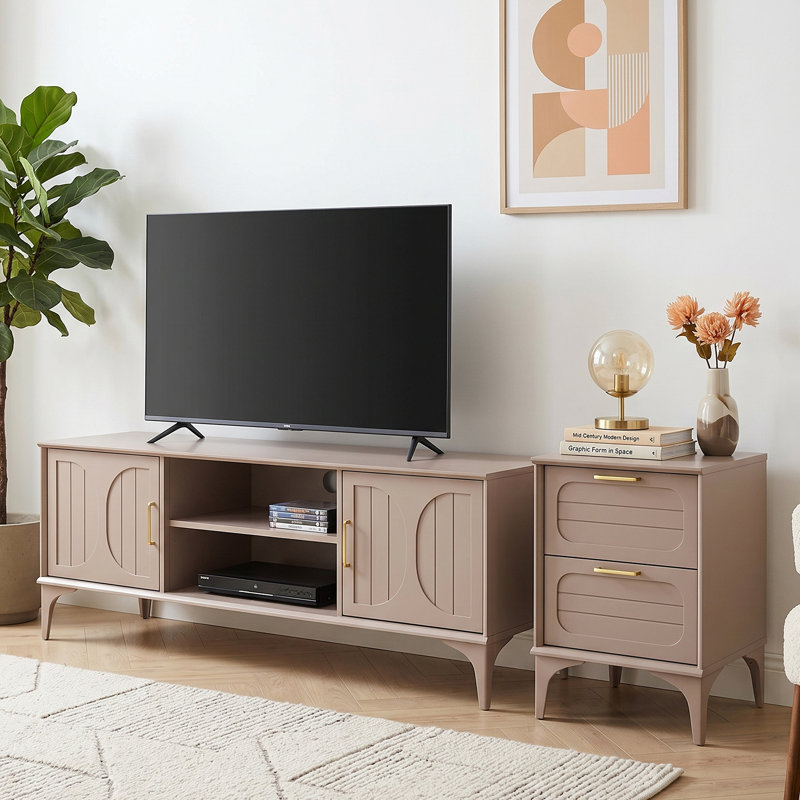 Harrington Living Entertainment Set, Warm Nude
