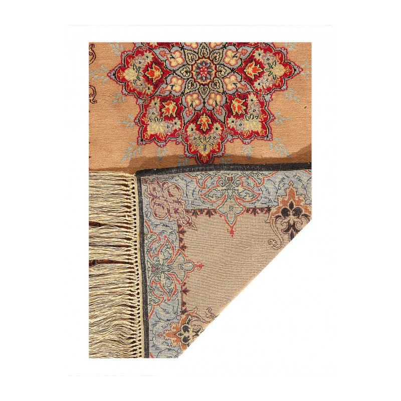 Super Fine hand knotted silk & wool Isfahan 2'1"X 4'3"