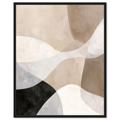 Impression sur toile Earthy Overlays II par Art Remedy, cadre noir, 30 x 36