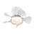 21 Inch Ceiling Fan With 3 Color Temperatures Light And Remote Control DC Motor Powerful And Low Noise Small Space Ceiling Fan For Kitchen Bedroom Dining Room Toilet Patio-568823202-568822364