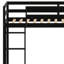 Multi-Functional Bunk Bed Featuring Built-In Shelves, Pegboards, Drawer Storage, And Ambient Lighting-2027915585
