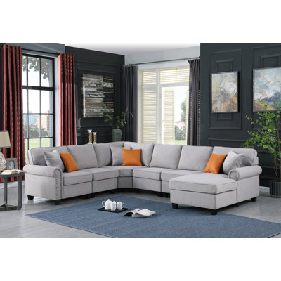 Adur 124" Wide Left Hand Facing Modular Corner Sectional