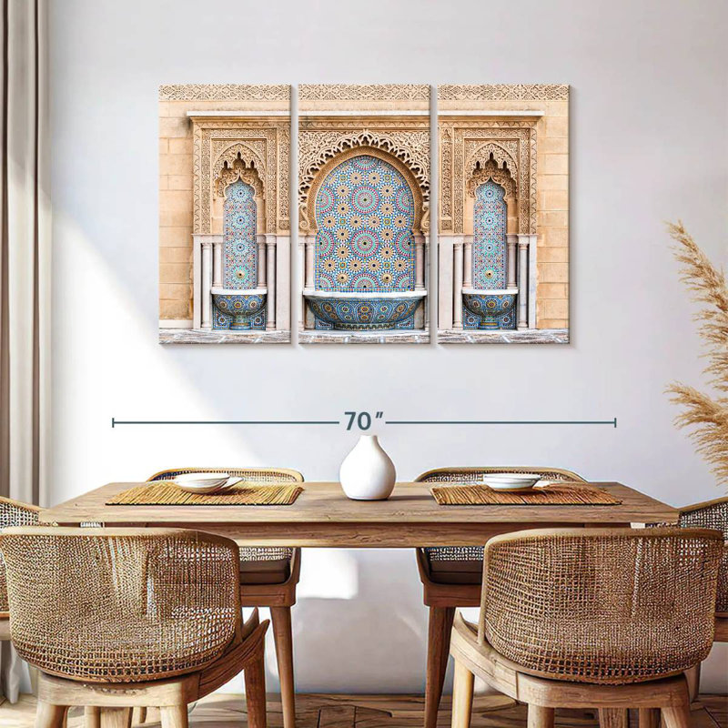 Kavia Fountains At Rabbat Mosque, 36" H x 57" W
