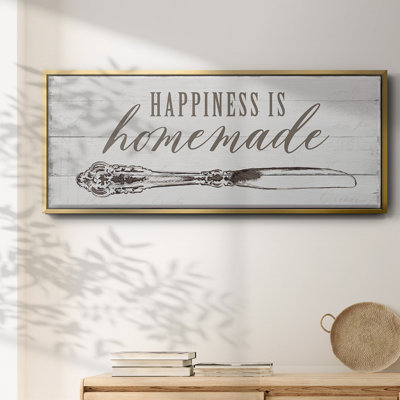 Happiness is Homemade- Framed Canvas