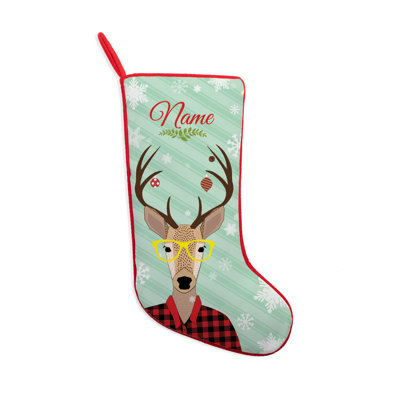 Hipster Buck Personalized Stocking