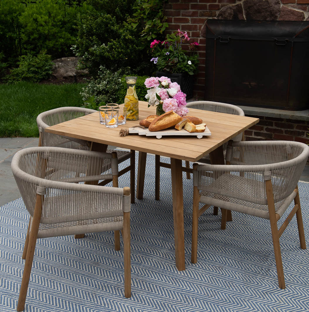 Knightly 40'' Teak Outdoor Dining Table