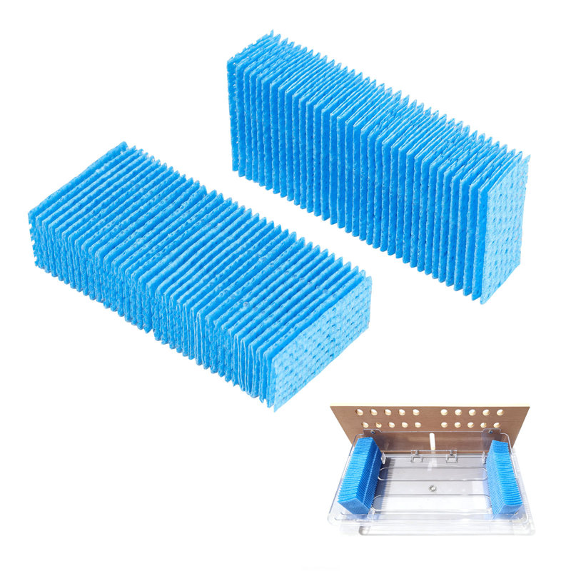 Filtre de rechange pour humidificateur, 2 paquets d'humidificateur compatible avec le réservoir d'eau pour cigares JC-60 / JC-70, maille multicouche 3D en nid d'abeille, conservation de la saveur du cigare, coupe sur mesure pour votre humidificateur