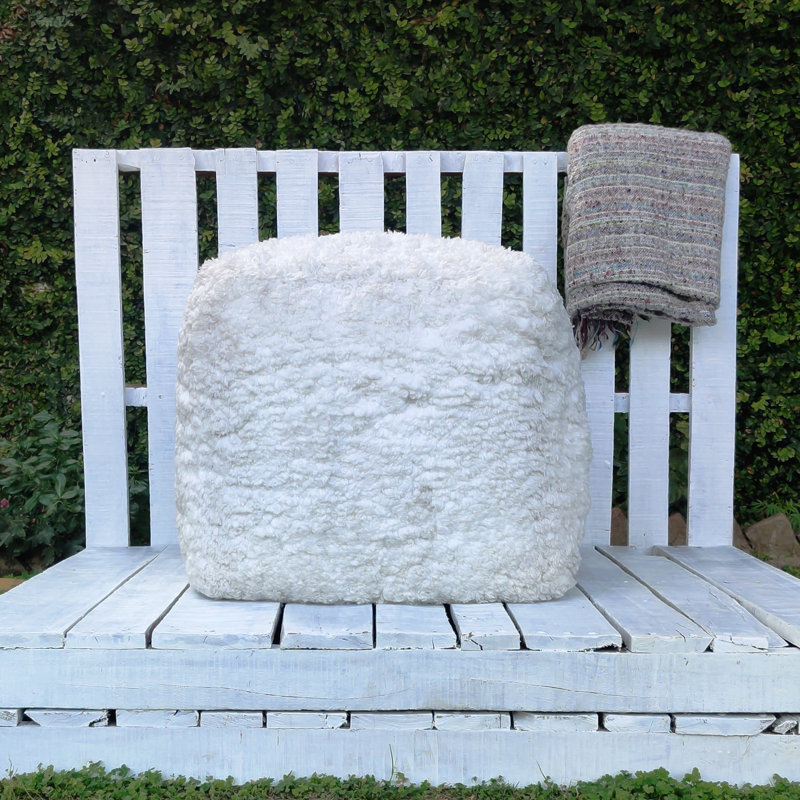 Pouf carré de 20 po de largeur