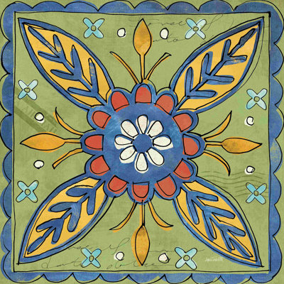 " Tuscan Sun Tiles III Talavera " by Anne Tavoletti Painting Print