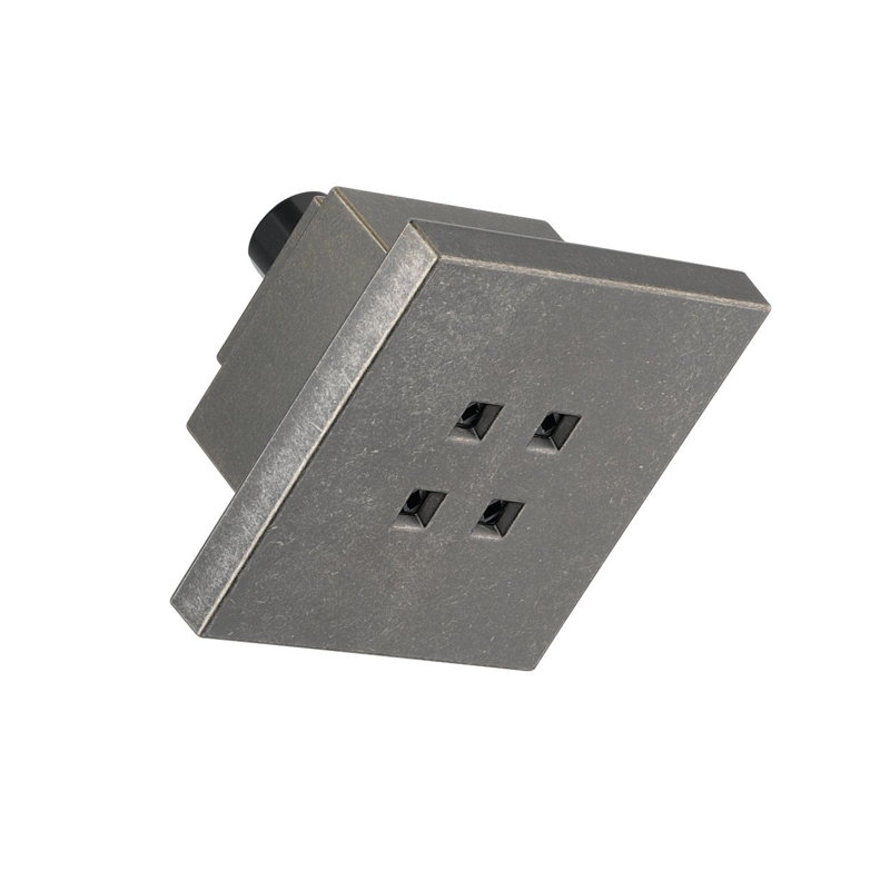 Universal Showering Components Rain Fixed Shower Head, Aged Pewter