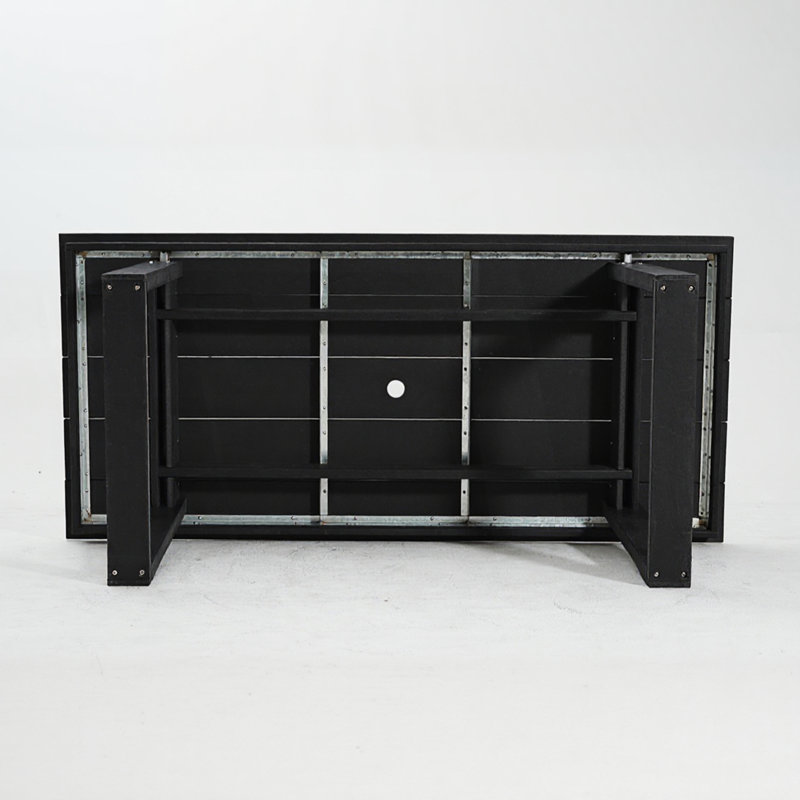 Outdoor Dining Table, Meeting Table, Black