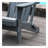 All-Weather HDPE Folding Adirondack Chair, 380 lbs Capacity, Grey Outdoor Patio Seat-129674597