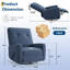 Chaises inclinables pour salon, chambre à coucher, bureau, véhicule récréatif, petits espaces-3573105