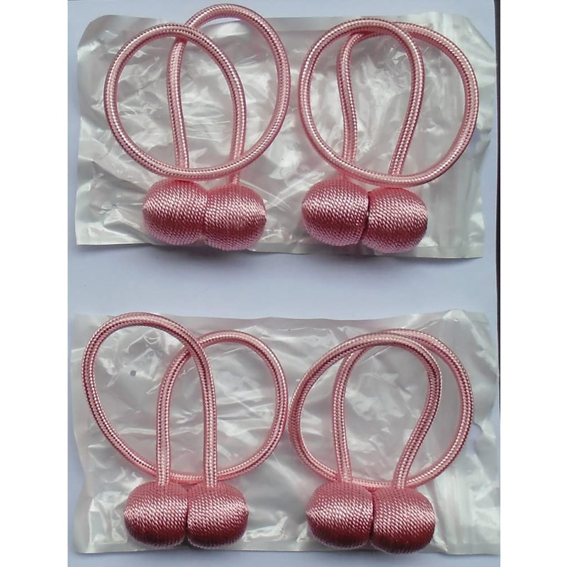 Embrasse de rideau en tissu 0,5 po, Rose