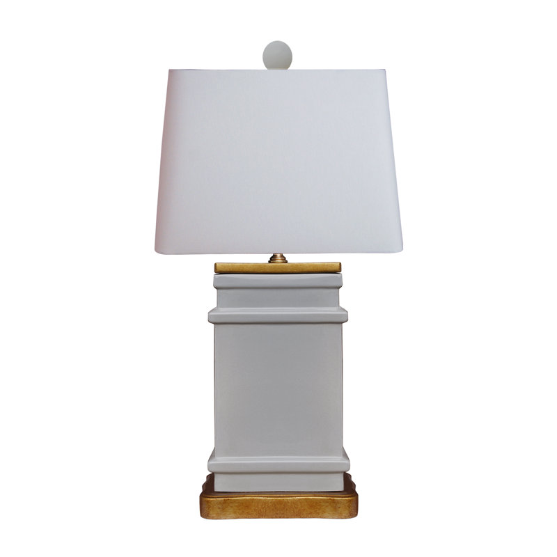 Lampe de table grise 23 po Dejania