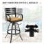 Tabourets de bar pivotants en aluminium avec coussin Sunbrella-896236594
