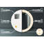 Huldar Glass Flat Wall Mirror