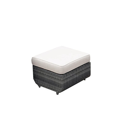 Brooklynrose Polyethylene (PE) Wicker Outdoor Ottoman